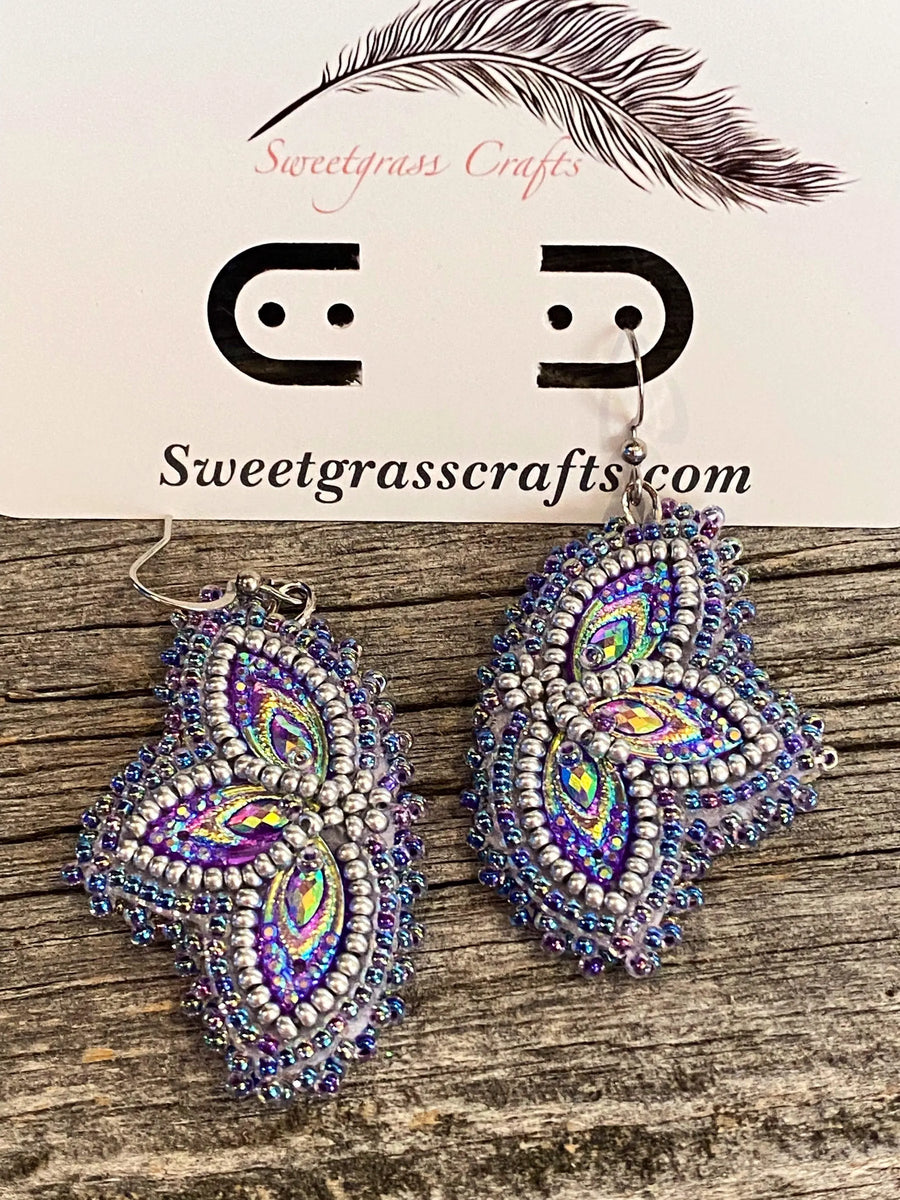 Native cheapest American Beaded Purple Set