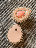 Peach teardrops