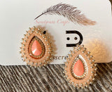 Peach teardrops