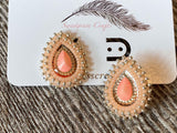 Peach teardrops