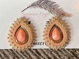 Peach teardrops