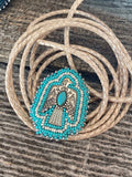 Beaded Thunderbird Bolo Tie, Western Bolo Tie