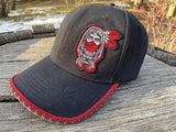 Warrior beaded baseball hat, western beaded cap, beaded baseball hat, beaded hat, Rodeo wear, Beaded powwow hat