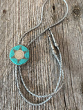 Unisex Beaded buffalo nickel bolo tie, Western bolo tie, Native American beaded bolo tie, bolo tie