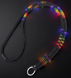 Pride Breakaway lanyard, Black Beaded Lanyard, Pride beaded lanyard, Badge holder, Cruise, key chain, ID carrier, Gay pride safety lanyard