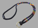 Pride Breakaway lanyard, Black Beaded Lanyard, Pride beaded lanyard, Badge holder, Cruise, key chain, ID carrier, Gay pride safety lanyard