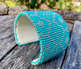 Cuff Bracelet Native American cuff, bracelet, First Nations cuff beaded bracelet, southwestern cuff