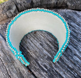Cuff Bracelet Native American cuff, bracelet, First Nations cuff beaded bracelet, southwestern cuff