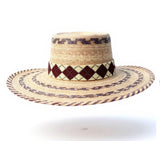 Beaded sun hat, beaded palm unisex one size hat