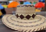 Beaded sun hat, beaded palm unisex one size hat