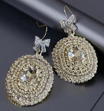 Sparklingbeaded earrings, Native American beaded earrings, Indigenous beadwork, beaded bride earrings, wedding earrings