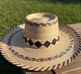Beaded sun hat, beaded palm unisex one size hat