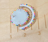 Confetti colorful beaded earrings