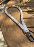 LGBTQ Rainbow beaded keychain, 8" Beaded Key Fob
