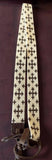 Beaded cream & bronze cross Cowboy Hat Band,