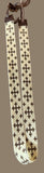 Beaded cream & bronze cross Cowboy Hat Band,
