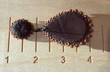 Goldstone sunset dangle earrings