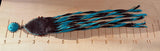 Goldstone sunset leather fringe earrings
