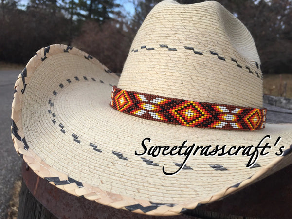 Cowboy Hats Cowboy Western Beaded Hatband Rodeo Style Handmade