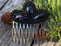 Native American beaded hair comb, Hair comb, Regalia, Girls regalia, hair accessory, beaded comb