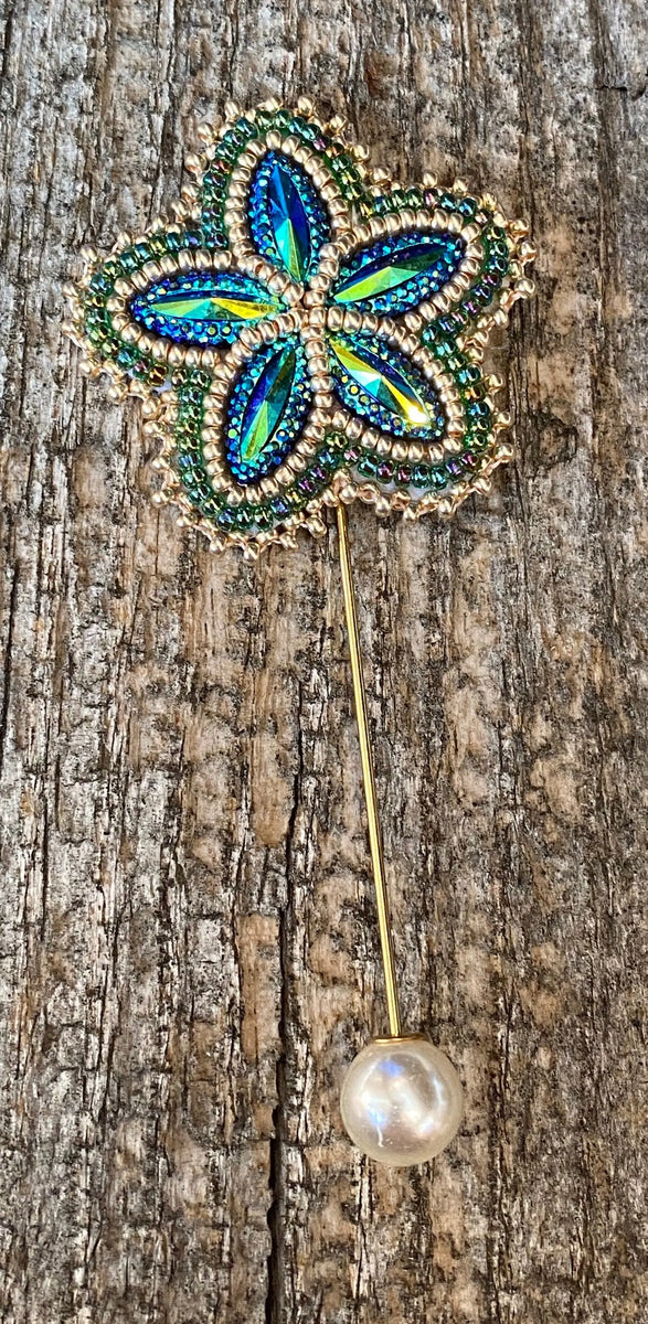 Lapel pin, - Sweetgrass Crafts