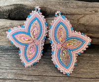 Transgender beaded earrings, Native American Beaded Earrings