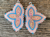 Transgender beaded earrings, Native American Beaded Earrings