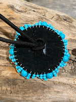Native American barrette, Western Hair clip, Beaded Barrette, beaded ponytail holder