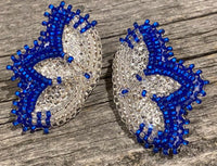 Vibrant blue earrings