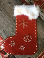 leather christmas stocking