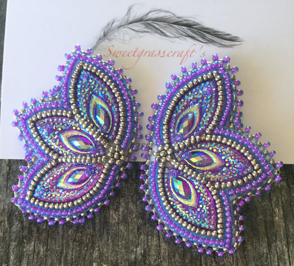 native a erican indigenous beaded earrings