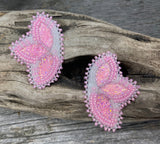 Soft pink earrings
