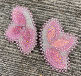 Soft pink earrings