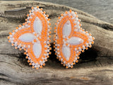 Neon orange earrings