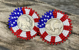 Americana Buffalo nickel earrings