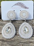 beaded wedding earrings 